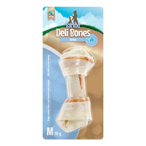 M, 1 db à 14 cm (70 g) Barkoo Deli Bones Dental csomózott rágócsont kutyáknak