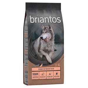 12kg Briantos Senior pulyka & burgonya gabonamentes száraz kutyatáp 11+ 1 ingyen akcióban