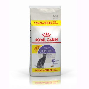 12kg Royal Canin Feline Sterilised 37 száraz macskatáp 10 + 2 kg ingyen!