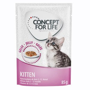 24x85g Concept for Life Kitten aszpikban nedves macskatáp - 20+4 ingyen!