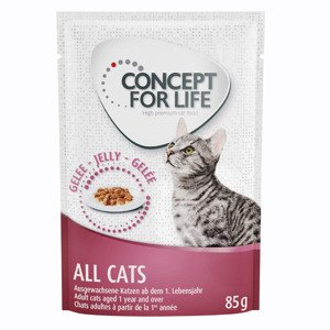 24x85g Concept for Life All Cats aszpikban nedves macskatáp - 20+4 ingyen!