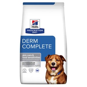 4kg Hill’s Prescription Diet Canine Derm Complete rizs & tojás száraz kutyatáp