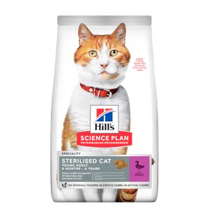 10kg Hill's Science Plan Adult Sterilised kacsa száraz macskatáp - 8+2kg ingyen!