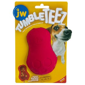 JW Tumble Teez Treat Toy kutyajáték- M méret, piros