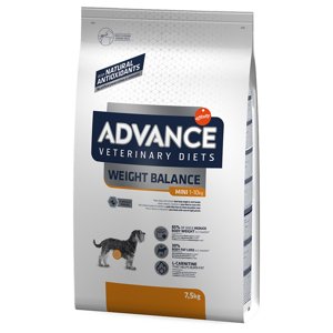 2x7,5kg Advance Veterinary Diets Weight Balance Mini száraz kutyatáp
