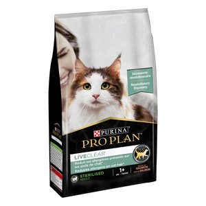 1,4kg Pro Plan LiveClear Sterilised Adult lazac száraz macskatáp