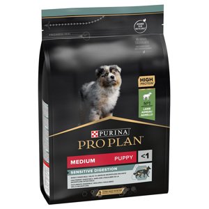 3kg PURINA PRO PLAN Medium Puppy Sensitive Digestion bárány & rizs száraz kutyatáp 15% árengedménnyel