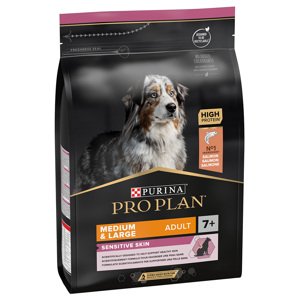 3kg PURINA PRO PLAN Medium & Large Adult 7+ Sensitive Skin száraz kutyatáp 15% árengedménnyel