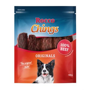 150g Rocco Chings Originals marha rágócsíkok kutyasnack 15% árengedménnyel