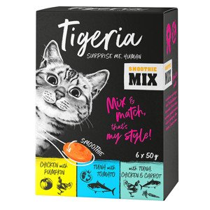 6x50g Tigeria Smoothie snack macskáknak- Mix (3 változat)