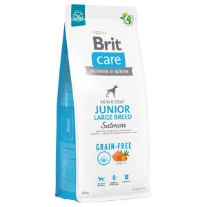 12kg Brit Care Grain-Free Junior Large Breed Salmon & Potato száraz kutyatáp
