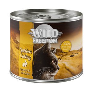 20 + 4 ingyen! 24x200 g Wild Freedom Golden Valley - nyúl & csirke nedves macskatáp