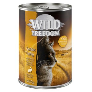20 + 4 ingyen! 24 x 400 g Wild Freedom Golden Valley - nyúl & csirke nedves macskatáp