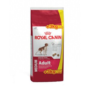 18kg Royal Canin Size Medium Adult száraz kutyatáp 15+3kg ingyen