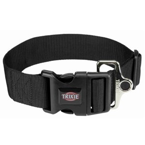 Trixie Premium kutyanyakörv, fekete- M–L: 40–60 cm nyakkerület, Sz 50 mm
