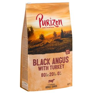 12kg Purizon Adult Black-Angus-marha & pulyka gabonamentes száraz kutyatáp rendkívüli árengedménnyel