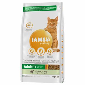3kg IAMS for Vitality Adult bárány száraz macskatáp 20% kedvezménnyel