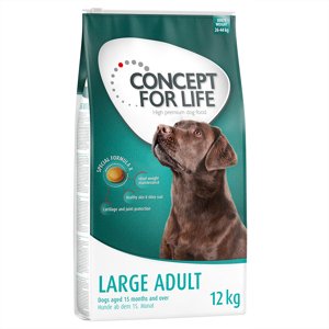 12kg Concept for Life Large Adult száraz kutyatáp 10+2 ingyen akcióban