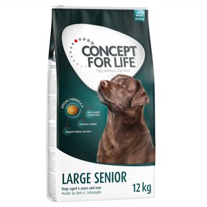 12kg Concept for Life Large Senior száraz kutyatáp 10+2 ingyen akcióban