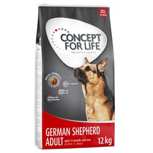 12kg Concept for Life Adult Németjuhász száraz kutyatáp 10+2 ingyen akcióban