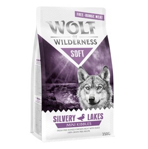 350 g Wolf of Wilderness Mini "Soft - Silvery Lakes" - szabad tartású csirke & kacsa száraz kacsatáp