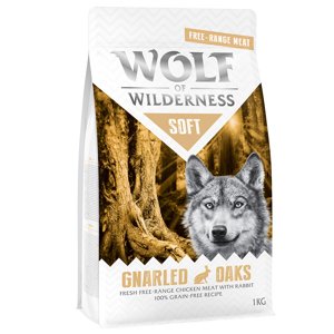 1kg Wolf of Wilderness "Soft - Gnarled Oaks" - szabad tartású csirke & nyúl száraz kutyatáp