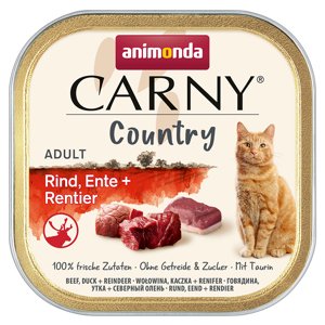 32x100g Animonda Carny Country Adult - Marha, kacsa & rénszarvas nedves macskatáp