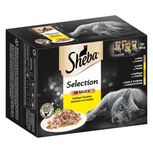 96x85g Sheba Selection szószban szárnyasválogatás nedves macskatáp 76+20 ingyen!