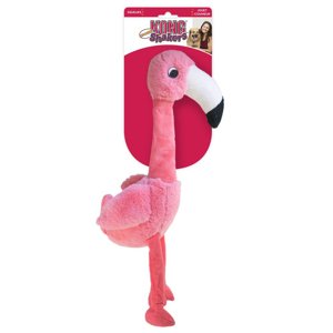 KONG Shakers Honkers flamingó kutyajáték, S méret, 8x14x31cm