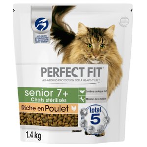 1,4kg Perfect Fit Sterile Senior 7+ csirke száraz macskatáp