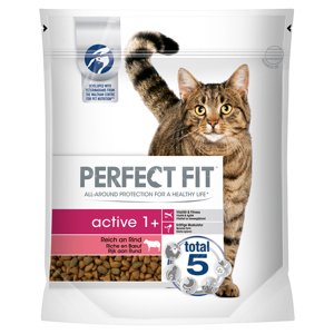 1,4kg Perfect Fit Active 1+ marha száraz macskatáp 15% árengedménnyel