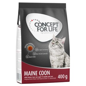 400g Concept for Life Maine Coon csirke száraz macskatáp 25% kedvezménnyel
