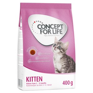 400g Concept for Life Kitten száraz macskatáp 25% kedvezménnyel