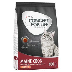 400g Concept for Life Maine Coon Adult lazac száraz macskatáp 25% kedvezménnyel