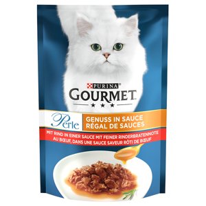 26x85g Gourmet Perle szószos élvezet marha nedves macskatáp 15% árengedménnyel!