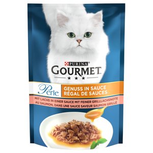 26x85g Gourmet Perle szószos élvezet lazac nedves macskatáp 15% árengedménnyel!