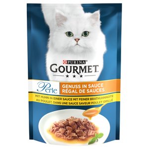 26x85g Gourmet Perle Szószos élvezet csirke nedves macskatáp 15% árengedménnyel!