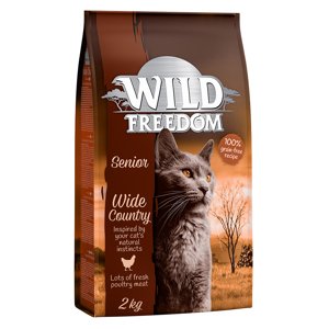 3x2kg Wild Freedom Senior "Wide Country " - szárnyas gabomanetes száraz macskatáp