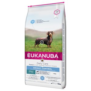 15kg Eukanuba Weight Control Small/Medium Adult száraz kutyatáp 10% kedvezménnyel