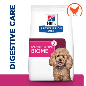 3x1kg kg Hill's Prescription Diet Gastrointestinal Biome Mini csirke száraztáp kutya