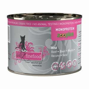 6x200g catz finefood Monoprotein zooplus marha nedves macskatáp