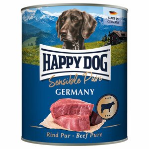 12x800g Happy Dog Sensible Pure nedves kutyaeledel- Germany (marha pur)