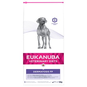 12kg Eukanuba Veterinary Diets Dermatosis száraz kutyatáp 10% árengedménnyel