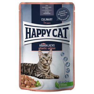 12x85g Happy Cat Adult lazac szószban nedves macskatáp