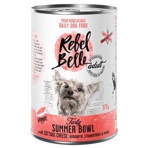 12x375g Rebell Belle Adult Tasty Summer Bowl - vegetáriánus nedves kutyatáp