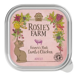 Dupla zooPont: 16 x 100 g Rosie's Farm Adult bárány & csirke nedves macskatáp