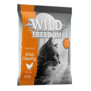 150g Wild Freedom Adult Wide Country Sterilised - szárnyas gabonamentes száraz macskatáp