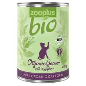 6x400g zooplus Bio liba & bio tök konzerv nedves macskatáp