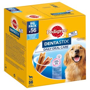 56db Pedigree Dentastix Mindennapi fogápolás nagy testű kutyáknak fogápoló snack kutyáknak15% kedvezménnyel