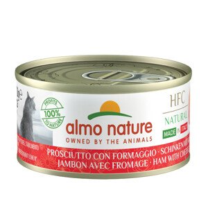 6x70g Almo Nature HFC Natural Sonka & sajt Made in Italy nedves macskatáp